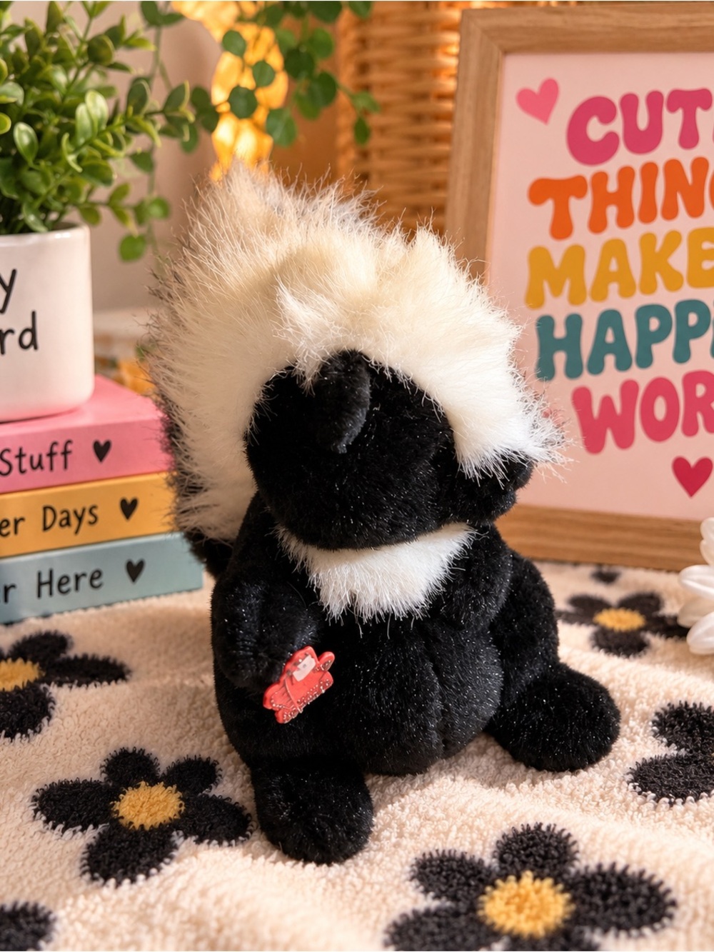 Vintage 1988 Applause Skunk 9" Plush Stuffed Animal